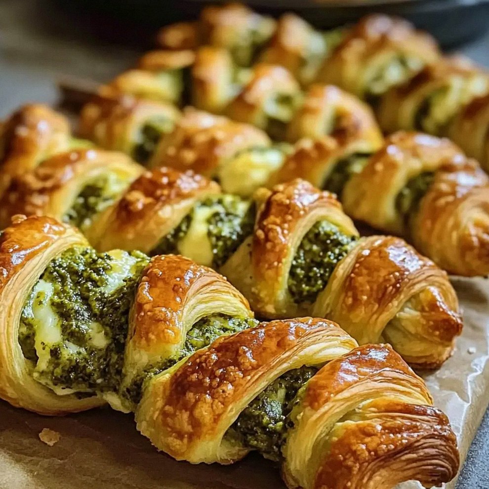 Pesto-Drehungen mit Mozzarella einfach selber machen – Schritt 1