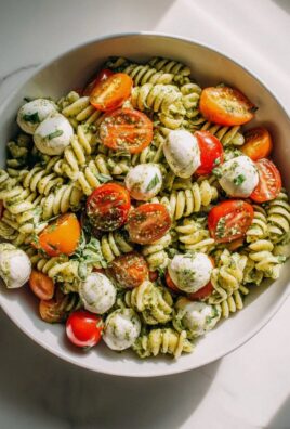 Pesto Nudelsalat mit Kirschtomaten – Frisch & Lecker