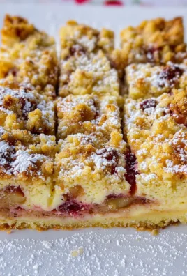 Rhabarber-Cheesecake mit Streuseln - Rhabarber Käsekuchen