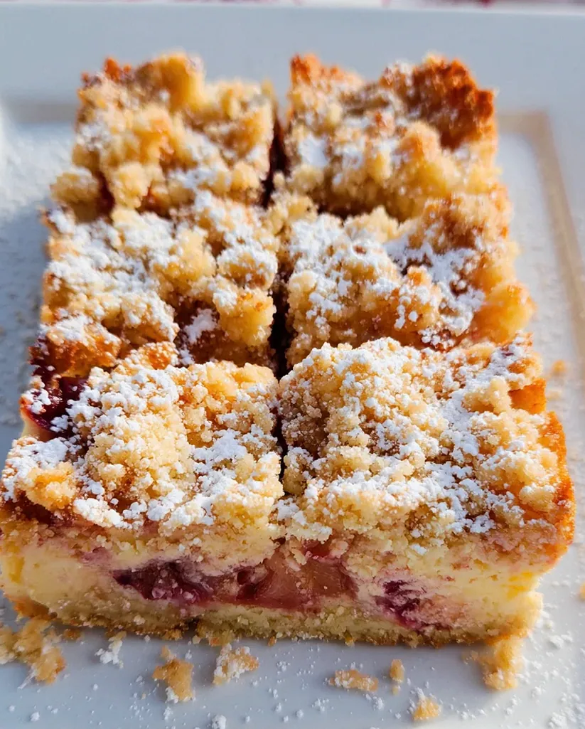 Rhabarber-Cheesecake mit Streuseln - Rhabarber Käsekuchen – Schritt 1