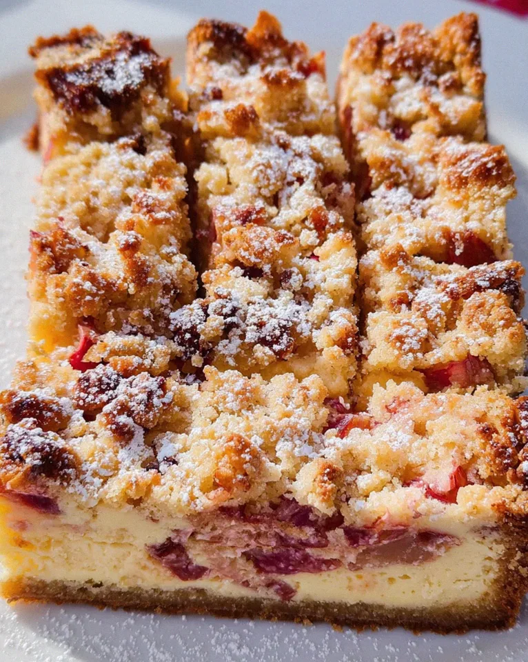Rhabarber-Cheesecake mit Streuseln - Rhabarber Käsekuchen – Schritt 2