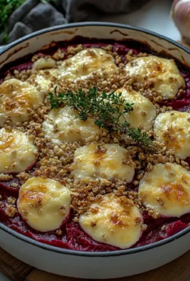 Rote Bete Gratin mit Ziegenkäse Einfach und Gesund