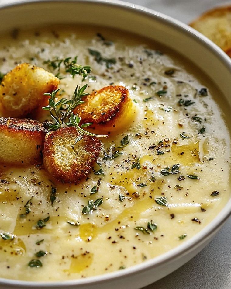 Rustikale französische Knoblauchsuppe – Cremiger Genuss für die Gesundheit – Schritt 2