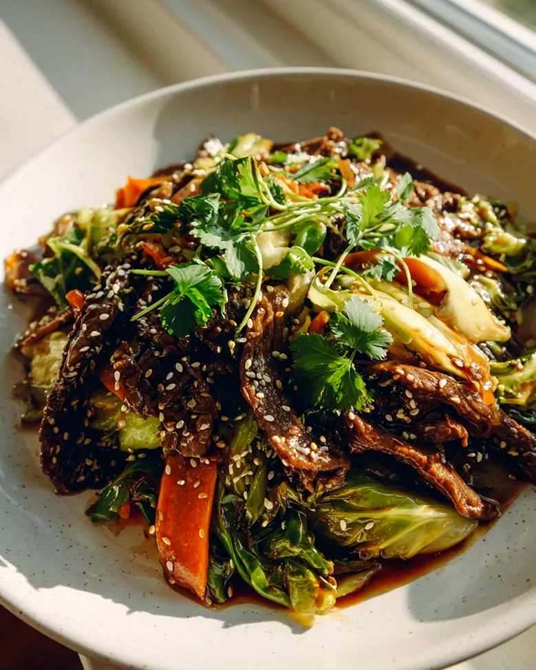 Scharfe Koreanische Rindfleisch-Kohl-Pfanne – Schnell & Lecker – Schritt 2