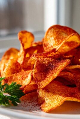 Scharfe Paprika Chips: Knusprig aus der Air Fryer!