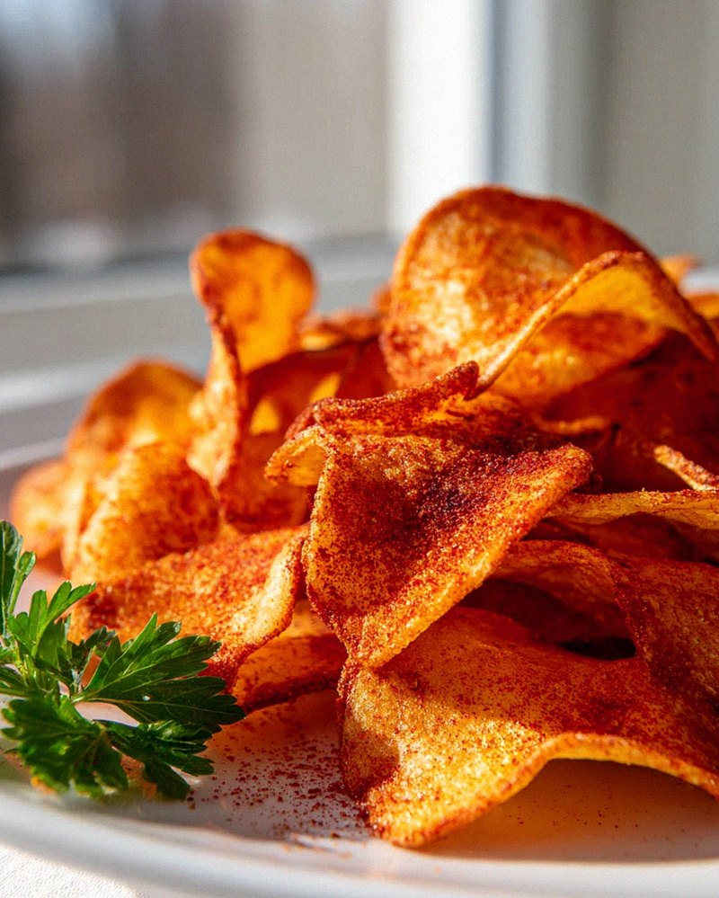 Scharfe Paprika Chips: Knusprig aus der Air Fryer! – Schritt 1
