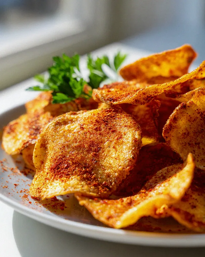 Scharfe Paprika Chips: Knusprig aus der Air Fryer! – Schritt 2