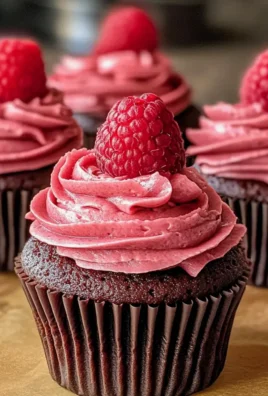 Schokoladen-Himbeer-Cupcakes für besondere Anlässe