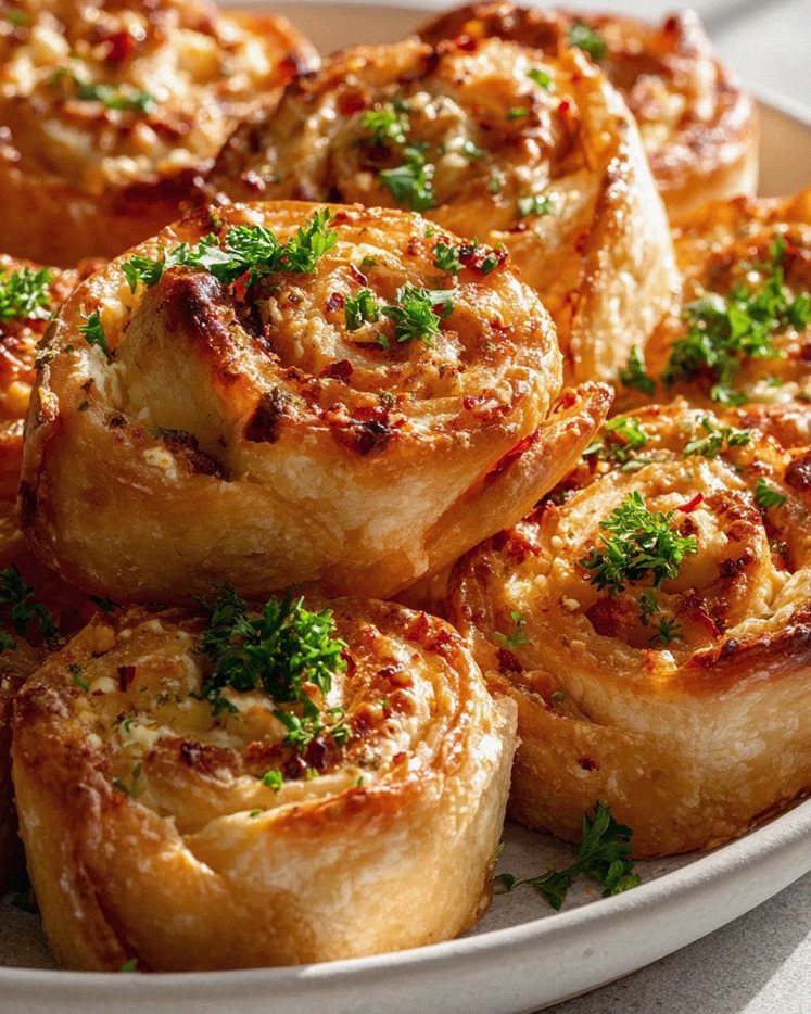 Spicy Feta Rolls: Irresistible Chili Flake Appetizer – Schritt 2