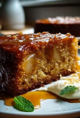 Sticky Pear Wacholdertee Extractger Kuchen: Süße Birne trifft auf Wacholdertee-Aroma