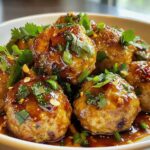 Thai Hähnchenfleischbällchen mit süßem Chili