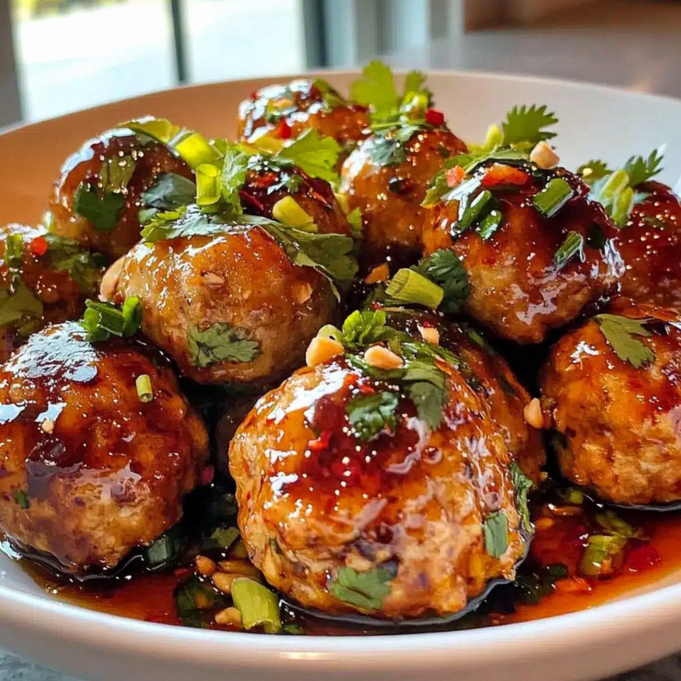 Thai Hähnchenfleischbällchen mit süßem Chili – Schritt 2
