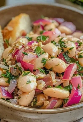 Thunfisch Salat mit weißen Bohnen für frische Sommergerichte