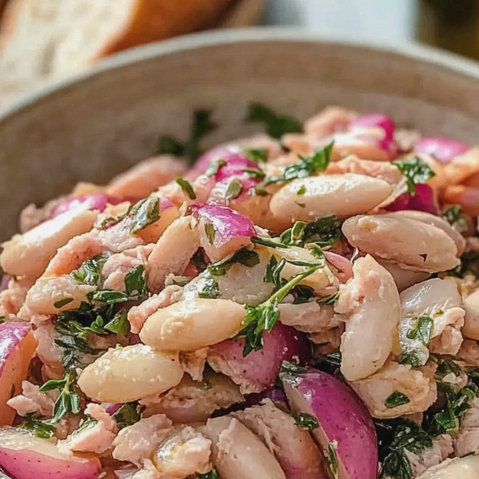 Thunfisch Salat mit weißen Bohnen für frische Sommergerichte – Schritt 2