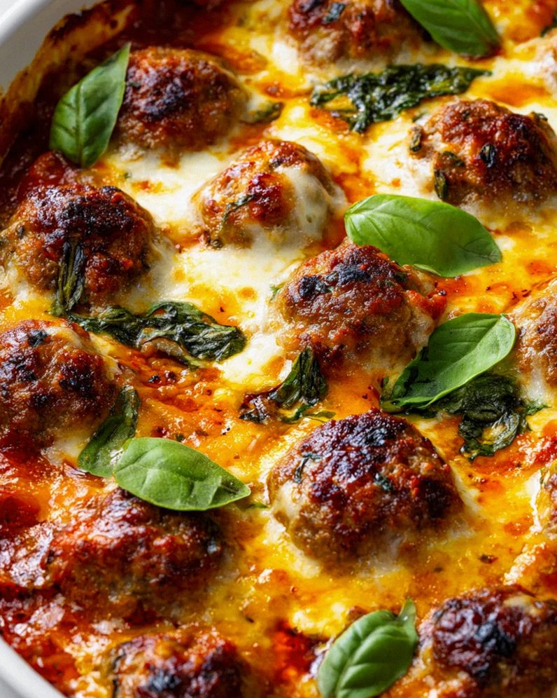 Toskanischer Fleischbällchenauflauf mit Mozzarella & Basilikum – Schritt 2