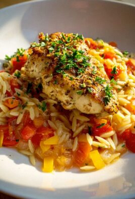 Unglaubliche Orzo Pfanne mit Paprikahuhn Rezept – jetzt kochen!