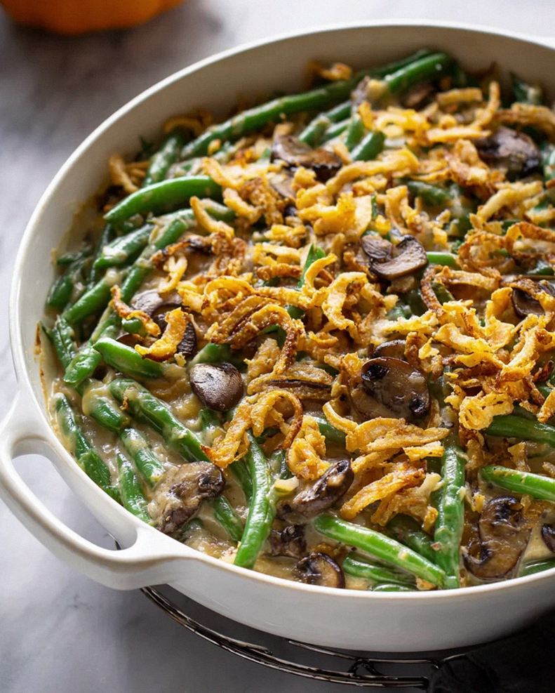 Vegane grüne Bohnenauflauf: Köstlich und einfach zubereitet!