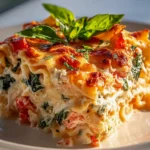 Vegetarischer Nudelauflauf mit Spinat und Ricotta genießen!