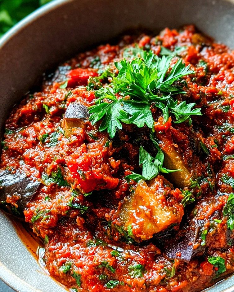 Zaalouk – Marokkanischer Auberginen-Tomaten-Dip – Schritt 1
