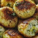 Zucchini Feta Bällchen Ofen