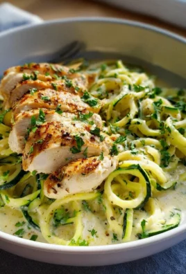 Zucchini Noodle Chicken Alfredo – Leckeres Rezept für Genießer!